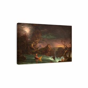 Thomas Cole - The Ages of Life: Manhood Canvas Art, Romanticism Art,Landscape Print,Landscape Art, Thomas Cole Art,Reproduction Canvas Print