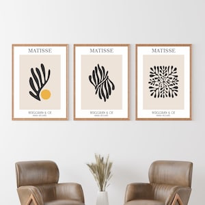 Henri Matisse Set 3er Set Drucke - Matisse Poster, Papiers Decoupage, Matisse Malerei, Matisse Wandkunst, Matisse Druck, Ausstellung, Museumsplakat