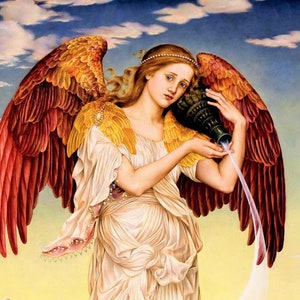 Evelyn De Morgan - Eos 1895, Arte en lienzo, Pintura famosa, Lienzo mitológico, Prerrafaelita, Reproducción de arte en lienzo, Decoración moderna para el hogar