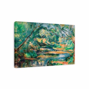 Paul Cézanne - El Arroyo, Arte en lienzo, Paisaje, Arte mural de Cézanne, Pintura famosa, Reproducción en lienzo para decoración del hogar, Arte moderno