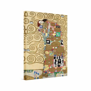 Gustav Klimt - Spełnienie Płótna Sztuka, Art Nouveau Print, Słynny Obraz, Gustav Klimt Płótno, Symbolizm Sztuka, Reprodukcja Płótna Wystrój Domu