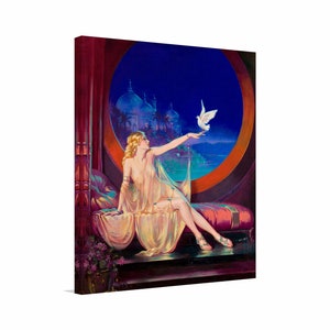 Henry Clive - Sultana (1925) Canvas Art, Aesthetic Painting, Colorful Art, Woman Wall Art, Henry Clive Canvas,Reproduction Canvas Home Decor