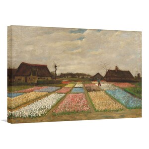 Van Gogh - Bulb Fields Canvas Wall Art,Flower Canvas,Van Gogh Painting,Museum Exhibition Print,Famous Painting,Van Gogh Art, Farmhouse Decor