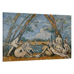 Paul Cezanne The Large Bathers Canvas Art, Paul Cezanne Art, Famous Artwork, The Large Bathers Print, Reproduction Canvas Ready To Hang!