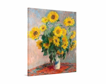 クロード・モネのひまわりの花束 キャンバス ウォール アート