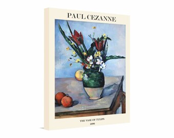 ポール セザンヌ、チューリップの花瓶、アートプリント