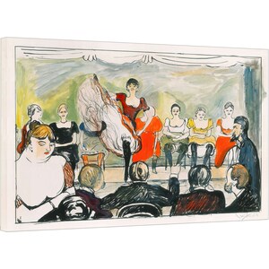 Edvard Munch - Tingletangle (1895) Canvas Wall Art, Edvard Munch Painting,Munch Exhibition Print,Edvard Munch Reproduction Canvas,Home Decor