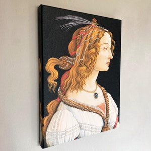 Sandro Botticelli - Portrait of a Lady 1480 Canvas Art, Aesthetic Painting, Botticelli Wall Art, Reproduction Canvas Print, Ready To Hang!