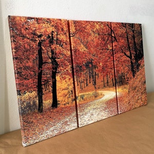 Trees Canvas Print | Autumn Decor, Trees Wall Art, Autumn Wall Art, Trees Large Wall Decor, Nature Wall Art, Large Canvas Print Decor FRAMED