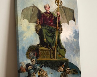 Allegorie des Satans Ludwik Stasiak Leinwand Druck | Gotische Wandkunst