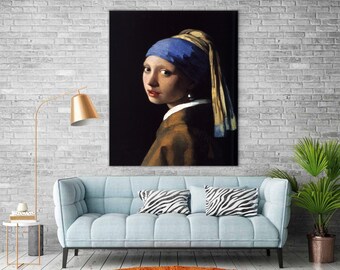 Girl With a Pearl Earring Pop Art Print After Vermeer - Etsy UK