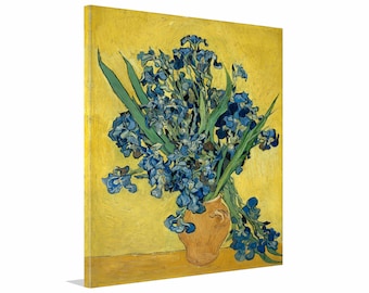 Van Gogh Irises Canvas Print: Still Life Flower Wall Art