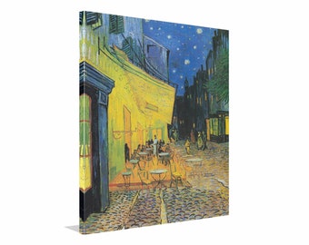 Van Gogh Cafe Terrace at Night Canvas Art, Famous Painting, Ready To Hang!