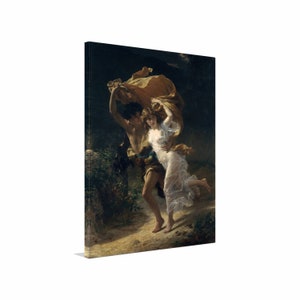 2024年激安 ピエール・オーギュスト・コット：「嵐」、1880年 - 美術館品質 絵画+タペストリー
