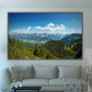 Forest Canvas Art | Mountain Decor, Landscape Wall Art, Forest Print, Forest Wall Decor, Nature Wall Art,Large Canvas Print Decor,Home Decor