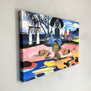 Paul Gauguin - Day of the God, Mahana no atua 1894 Canvas Wall Art,Famous Painting,Paul Gauguin Painting,Impressionism Art,Reproduction Art
