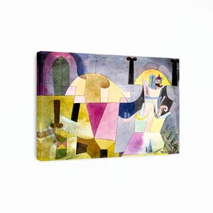 Paul Klee Abstract Canvas Print: Black Columns Landscape Art