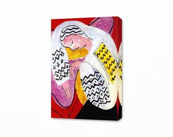 The Dream by Henri Matisse Canvas Art | Abstract Modern Wall Decor