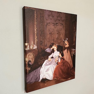 Hesitant Fiancee Toulmouche's Hesitant Fiancée Canvas Print – Reproduction Art, Ready to ...