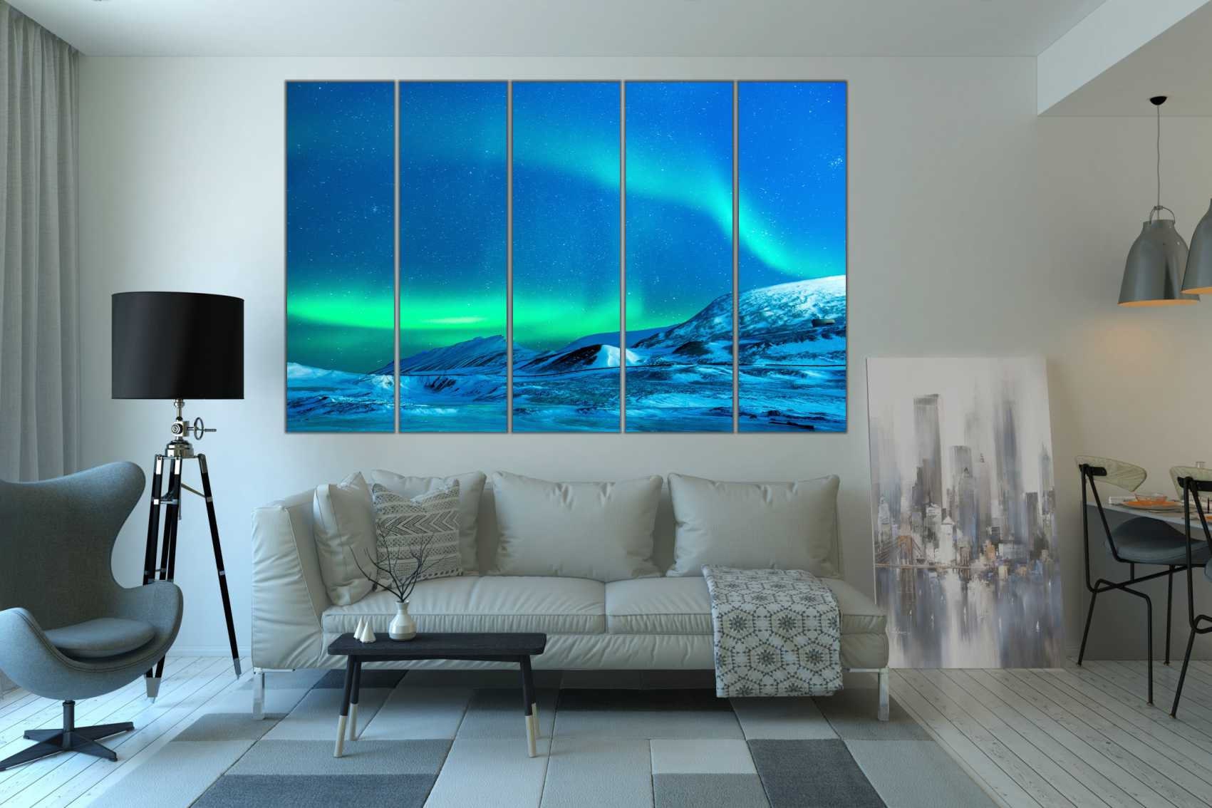 Northern Lights Print Northern Lights Decor Landscape Etsy UK