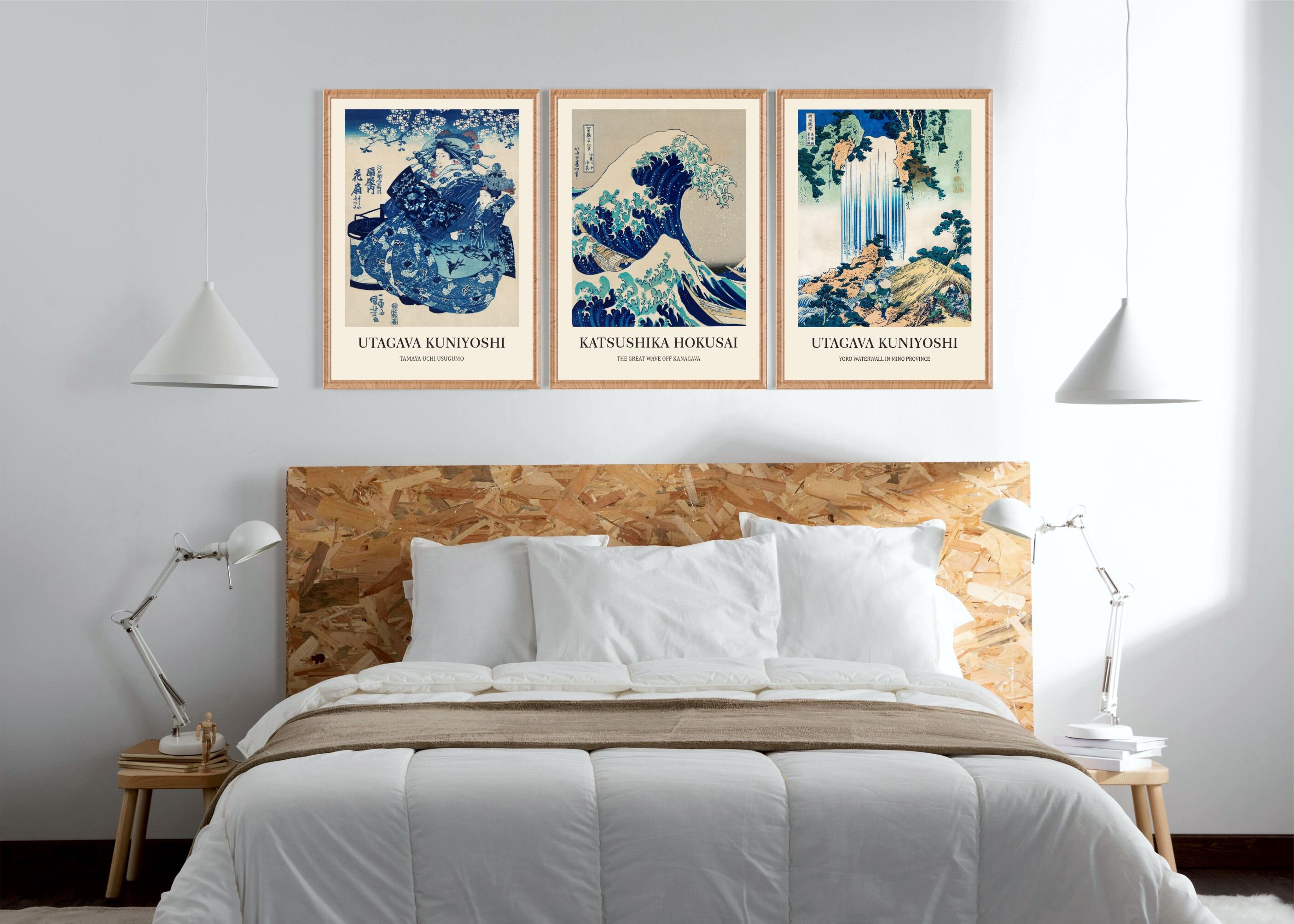 Japanese Wall Prints Set of 3 Woodblock Prints Japanese - Etsy