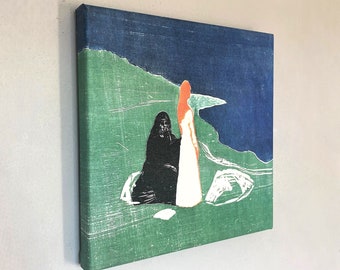 Edvard Munch 'Two Women on the Shore' Canvas Art, Ready To Hang!