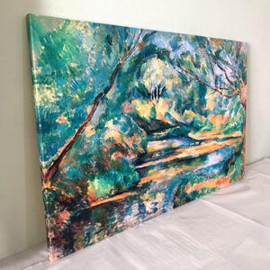 Paul Cézanne - The Brook Canvas Art, Landscape Canvas Art, Cézanne Wall Art, Famous Painting, Reproduction Canvas Home Decor, Modern Art