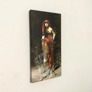 Priestess of Delphi Canvas Art Print: John Collier Pre-Raphaelite Mythology, Mystical Occult Art
