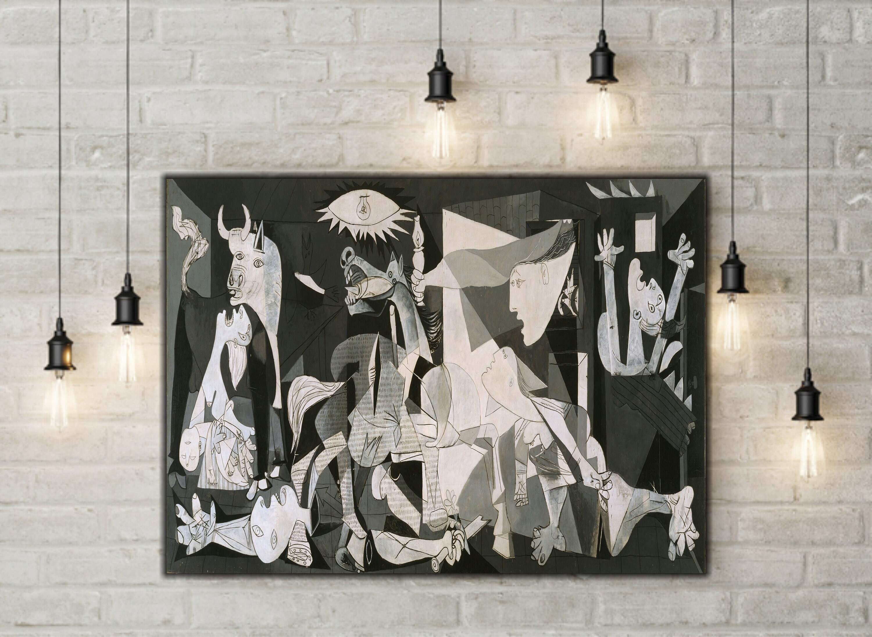 Donde Esta La Guernica De Pablo Picasso Guernica Canvas by Pablo Picasso Canvas Art Reproducción - Etsy México