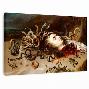 Rubens&#39; Medusa Canvas Art: Mythological Reproduction Print