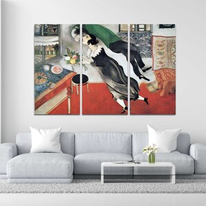 Marc Chagall Leinwanddruck „The Birthday 1915“ - naive Kunst - Home Decor Bild 3