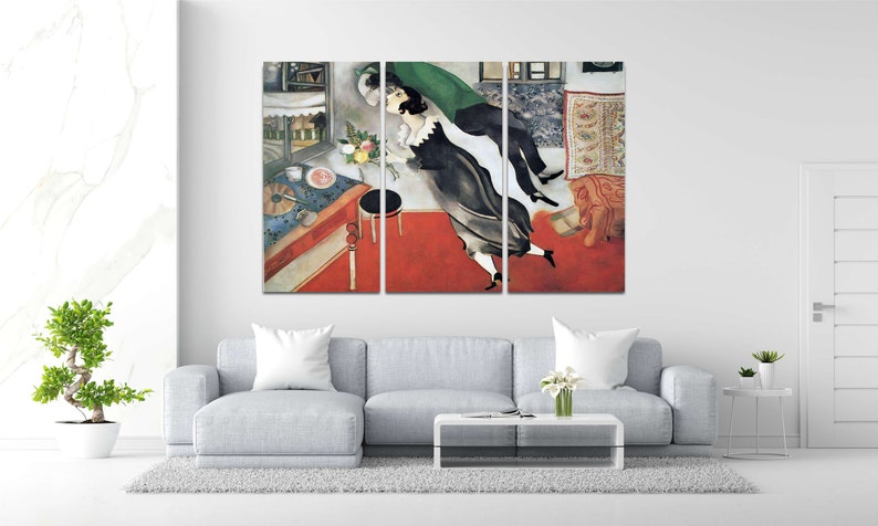 Marc Chagall Leinwanddruck „The Birthday 1915“ - naive Kunst - Home Decor Bild 3