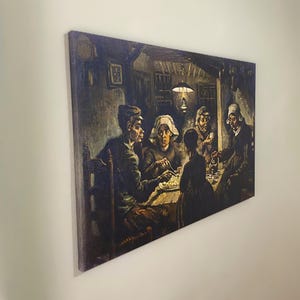 Van Gogh's Potato Eaters Canvas Print: Realism Art Reproduction