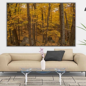 Autumn Trees Canvas Art, Forest Print, Trees Wall Art, Forest Wall Art, Trees Large Wall Decor, Nature Wall Art, Large Canvas Print