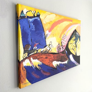 Kandinsky Painting with Troika Canvas Print: Expressionist Home Decor