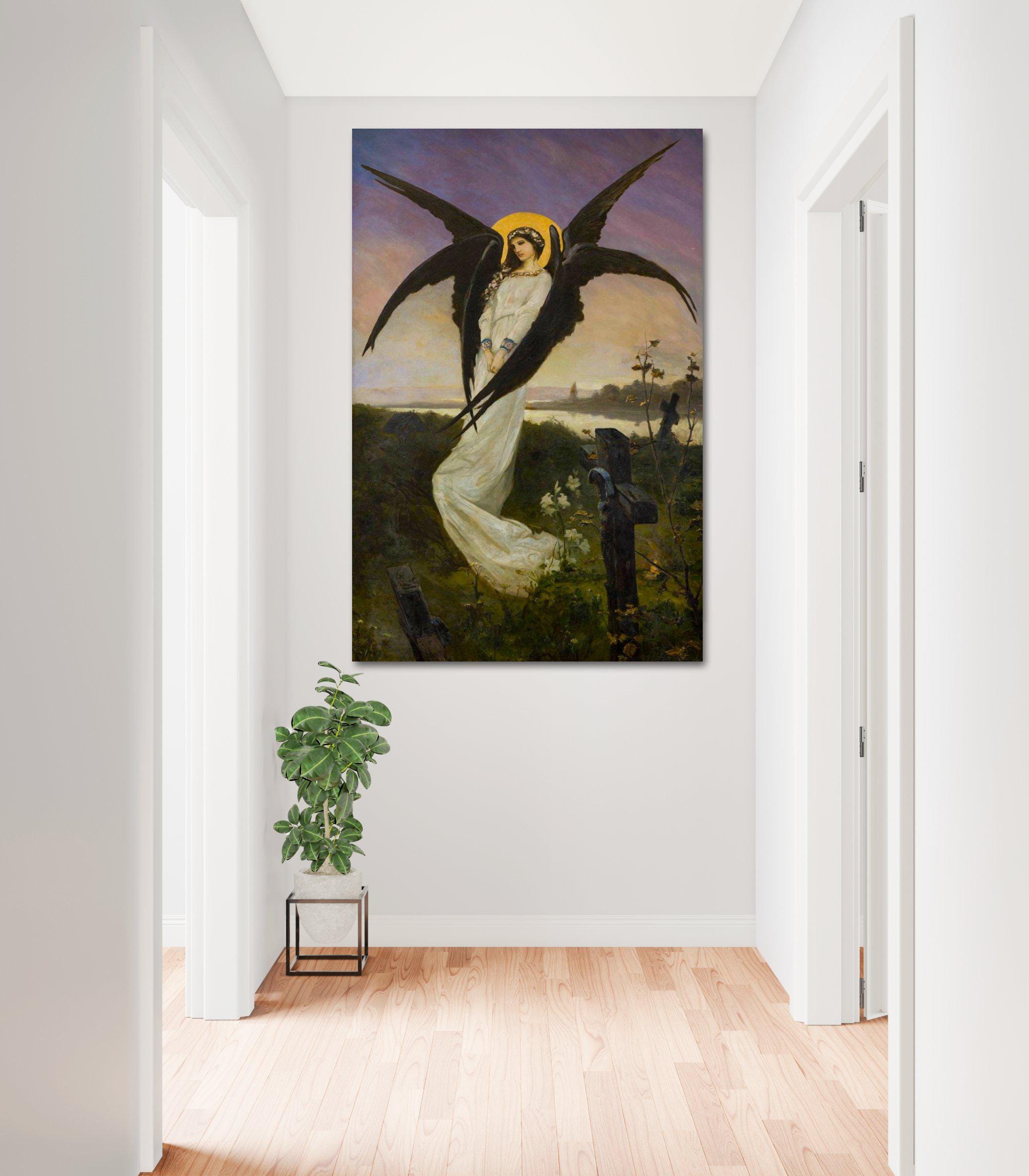 ゴシックエンジェルキャンバスアート：ヴィルヘルム・コタルビンスキー