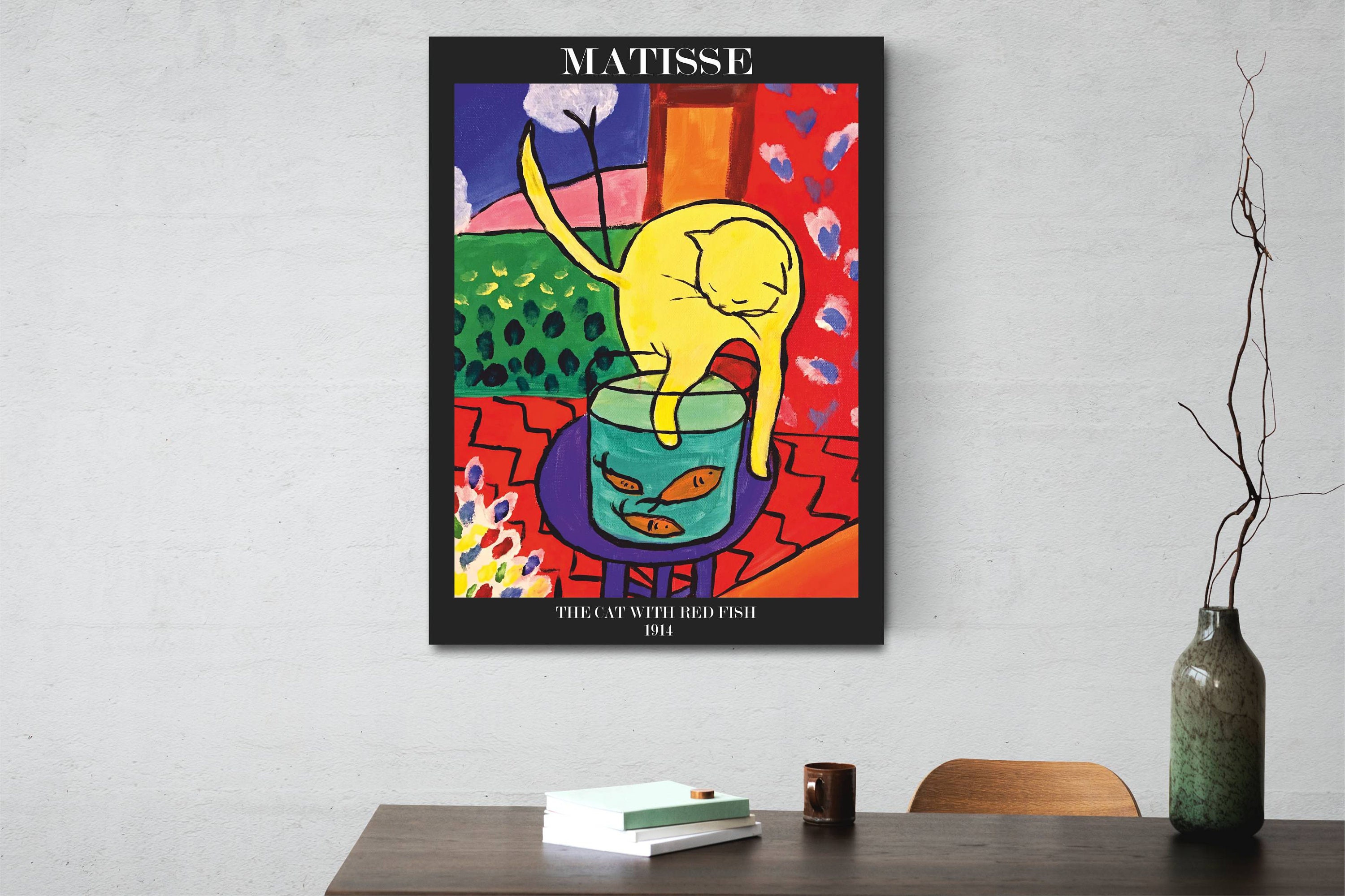 Henri Matisse the Cat With Red Fish 1914 Canvas Art Matisse Etsy