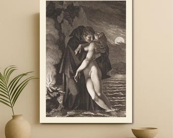 Romantic Embrace – Pierre-Paul Prud’hon Canvas Wall Art