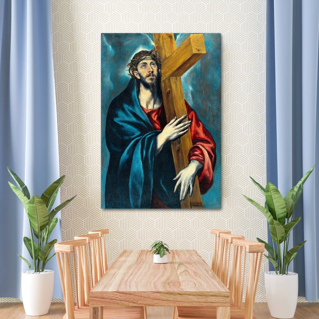Christ Carrying the Cross - El Greco Canvas Art, Religious Art Print ...