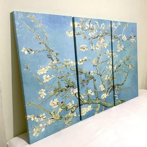 Van Gogh Canvas Wall Art, Almond Blossom, Famous Painting, Van Gogh Paintings, Flower Print, Museum Wall Art, Reproduction Canvas Home Decor