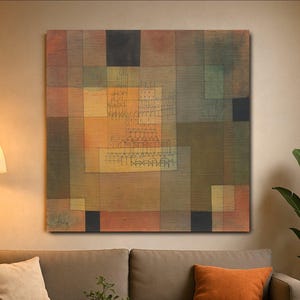 Paul Klee &#39;Polyphonic Architecture&#39; Canvas Print: Abstract Geometric Art
