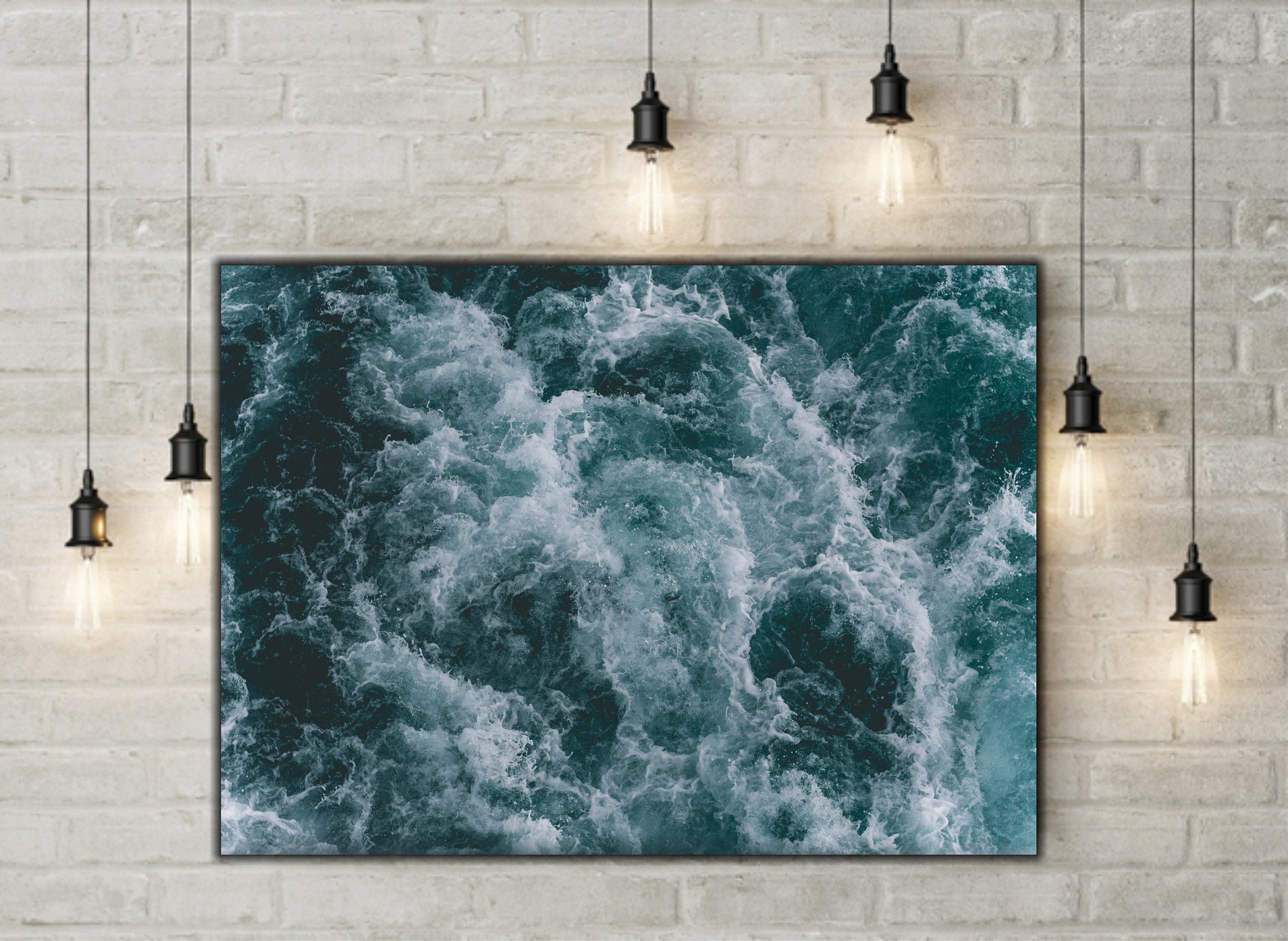 Ocean Canvas Art Ocean Wall Art Coastal Wall Art Sea Wave | Etsy