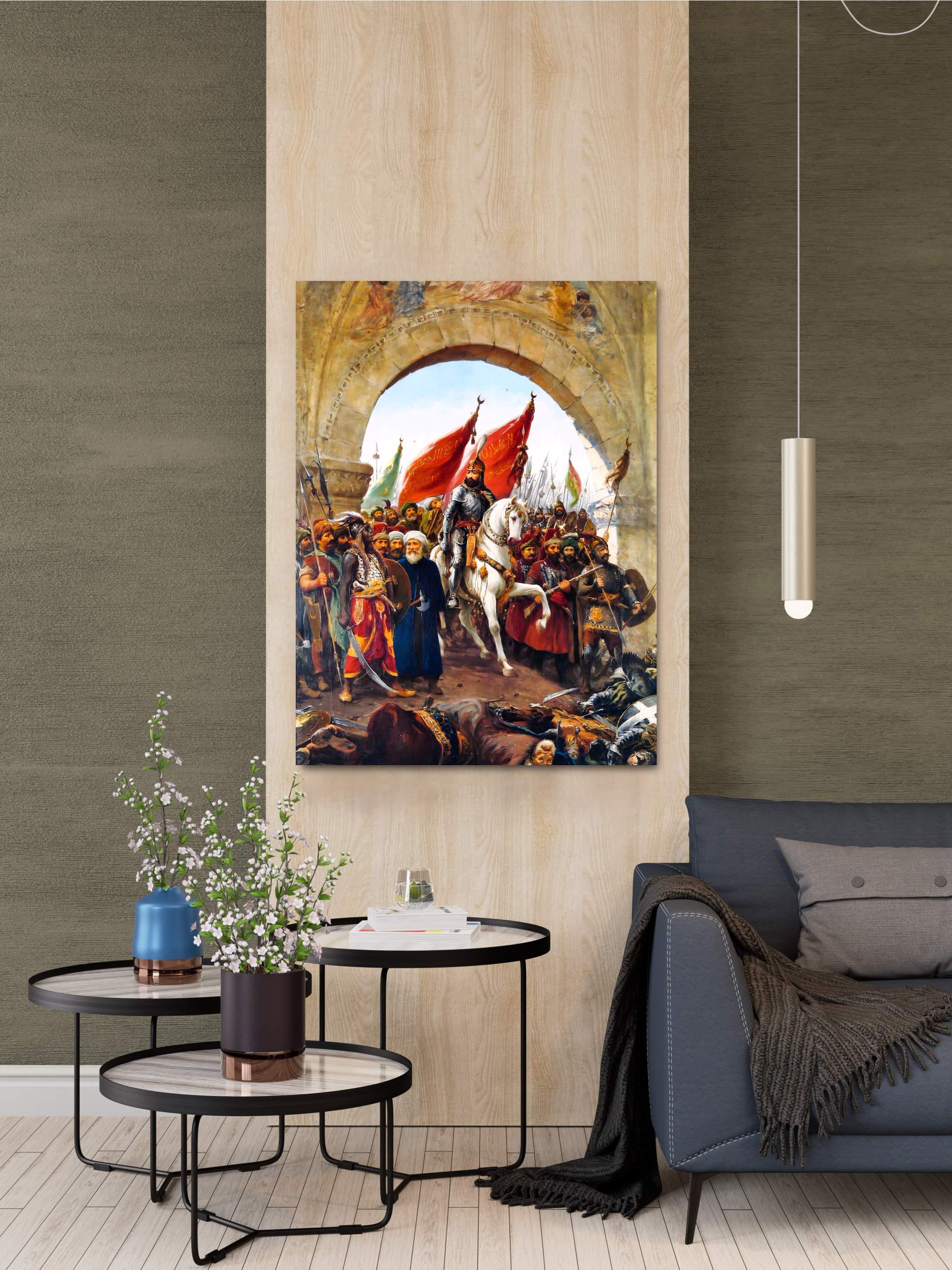 Fausto Zonaro Canvas Art: Mehmed II Entering Constantinople - Etsy