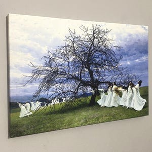 Maximilian Lenz 'Un canto di primavera', decorazione murale mitologica su tela