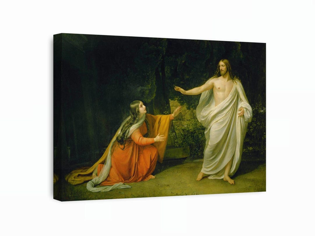 Christ Appears to Mary Magdalene Canvas Art: Religious Biblical Wall ...
