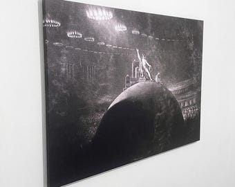 Satan Presiding at the Infernal Council by John Martin Canvas Art, Ready To Hang!