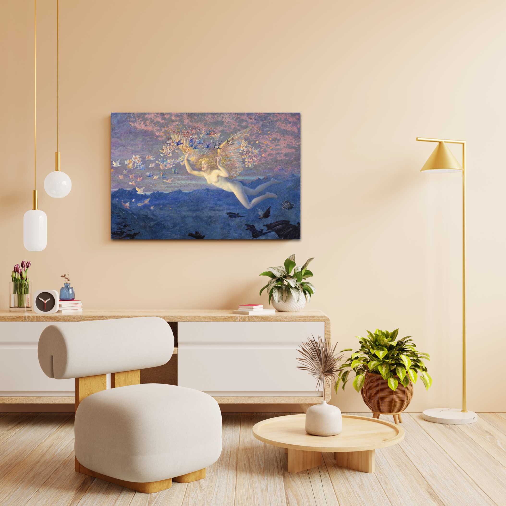 Arte en lienzo de Edward Robert Hughes, Alas de la mañana, Arte del  Romanticismo - Etsy México, image size:2107x2108