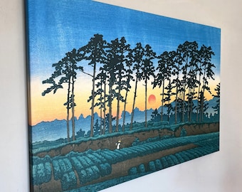 夕日 一ノ蔵 川瀬巴水 版画 - Etsy 日本
