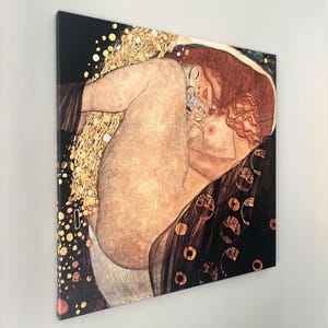 Gustav Klimt Danae Canvas Print: Art Nouveau Home Decor
