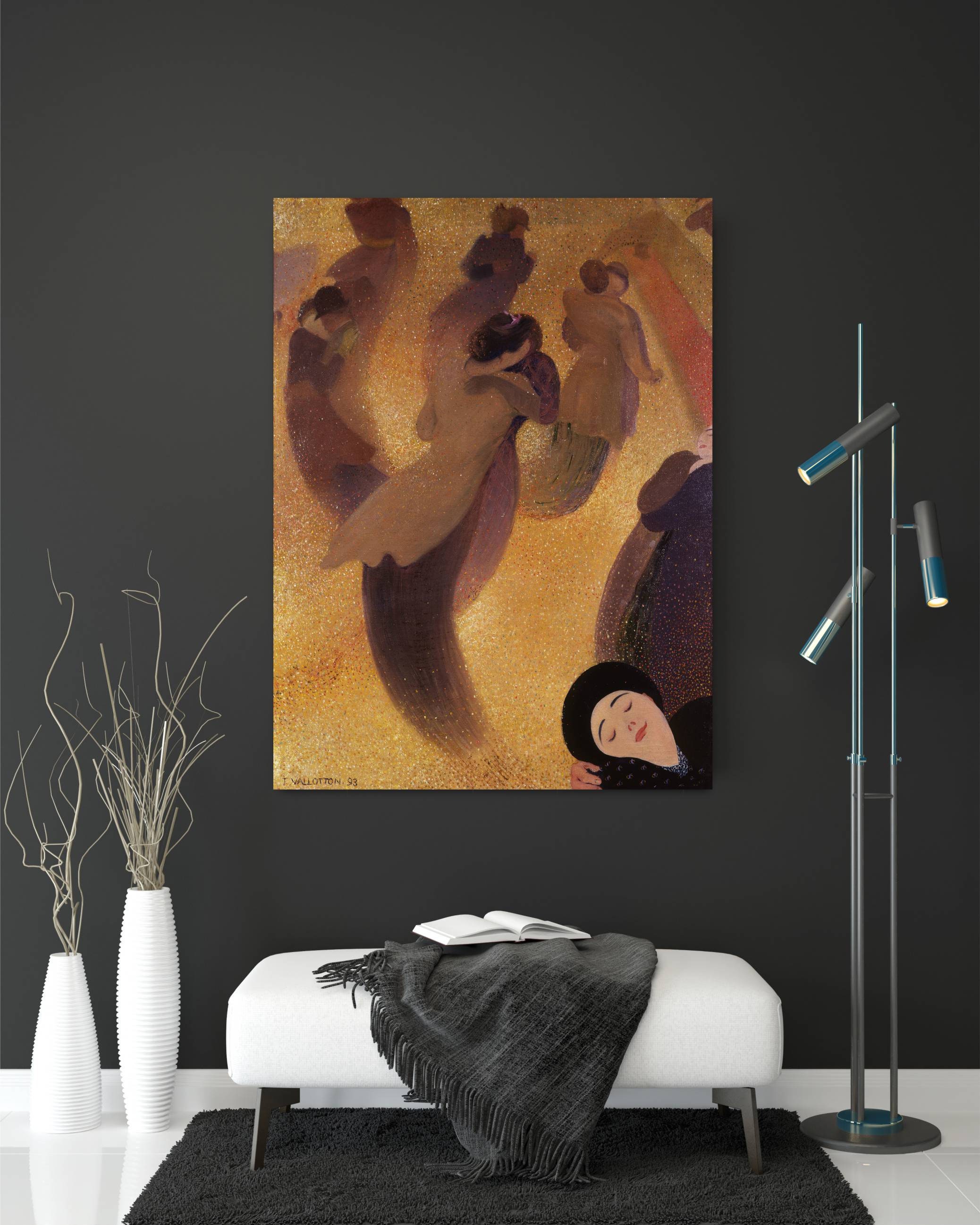 Félix Vallotton - the Waltz (la Valse) Canvas Art: Nabi Painting